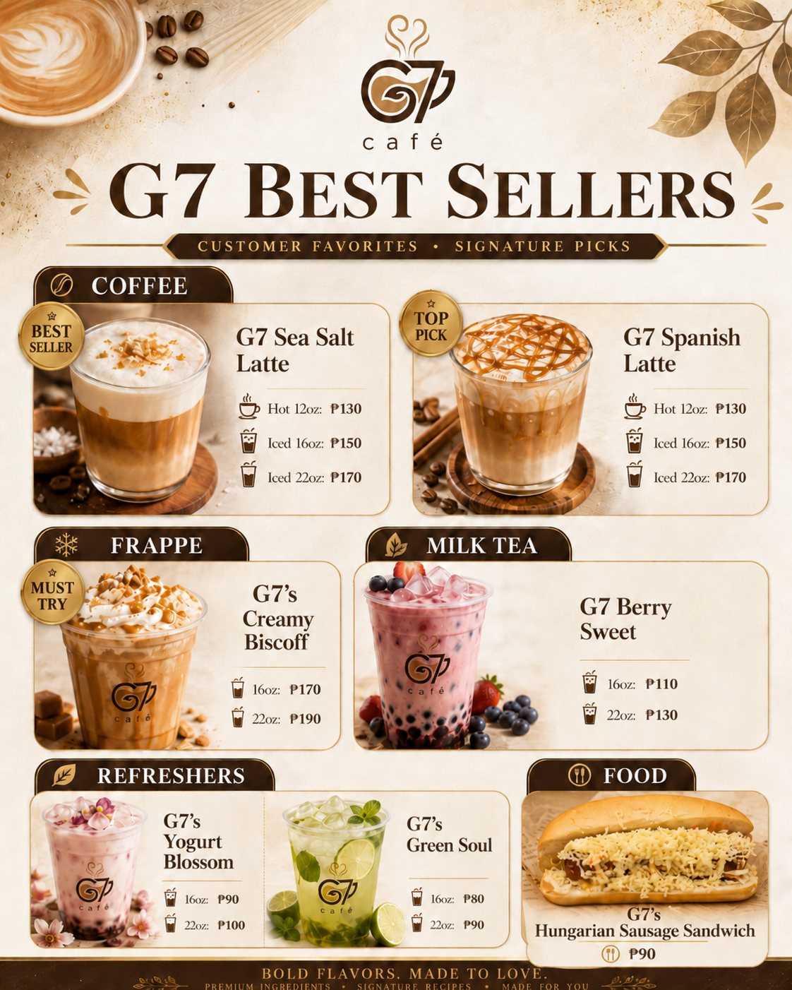 G7 Café mobile coffee bar setup at an event